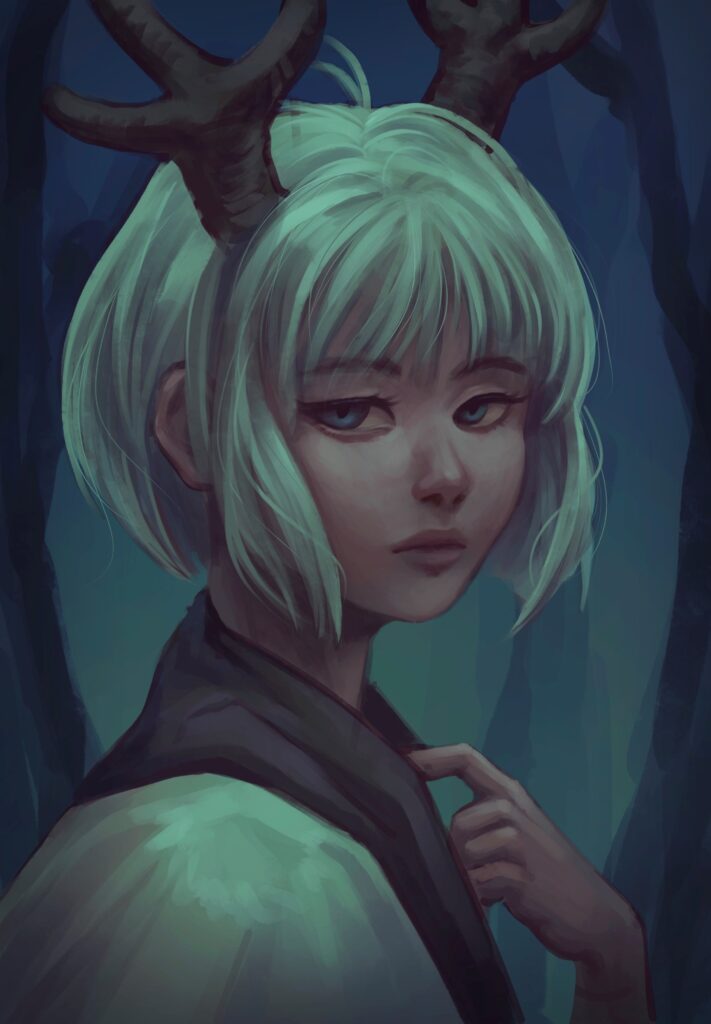 Anqi Lui, 12th Grade, "Rainwater Gaze"