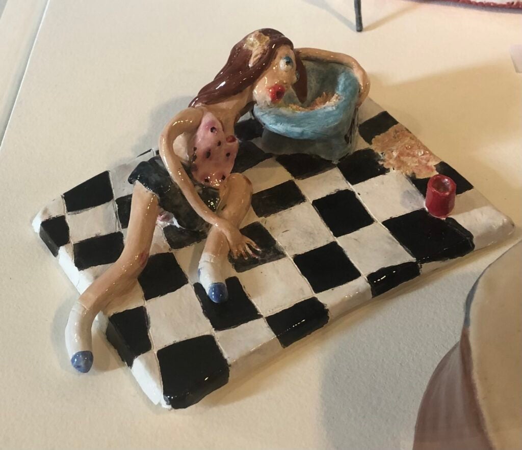 Clemintine Curtis, 12th Grade, "Woman on Bathroom Floor"