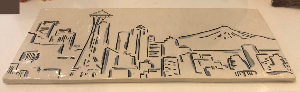 Lucy Aherns, 12th Grade, "Seattle Skyline"