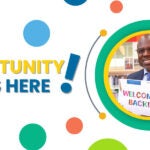 Graphic with photo of Superintendent Jones and brightly colored circles with text 
