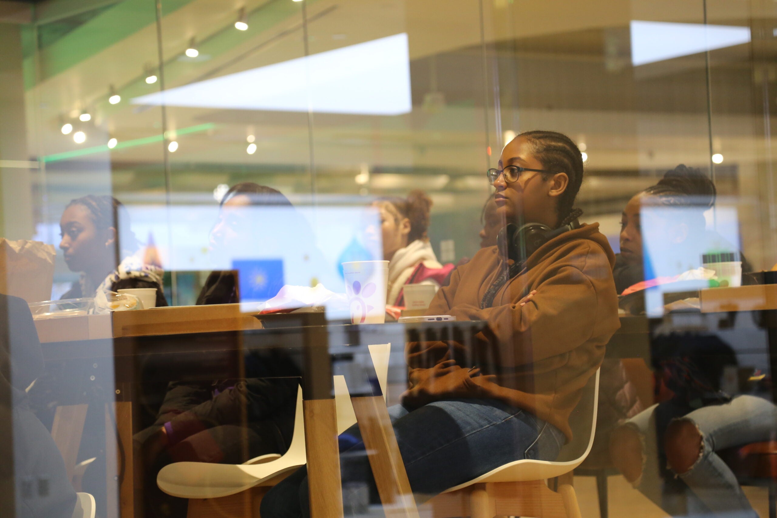AAMA students listen to speaker at Microsoft