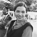 Rosa Parks smiles for a photp