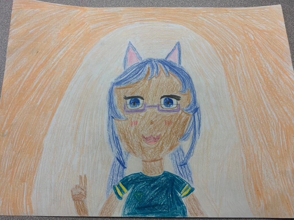 Sofia Borges, 11th Grade, "Blueberry Kitty"