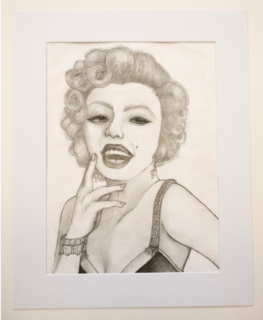 Luisa Fernanda Mendez Portillo, 7th Grade, "Marilyn Monroe", Drawing