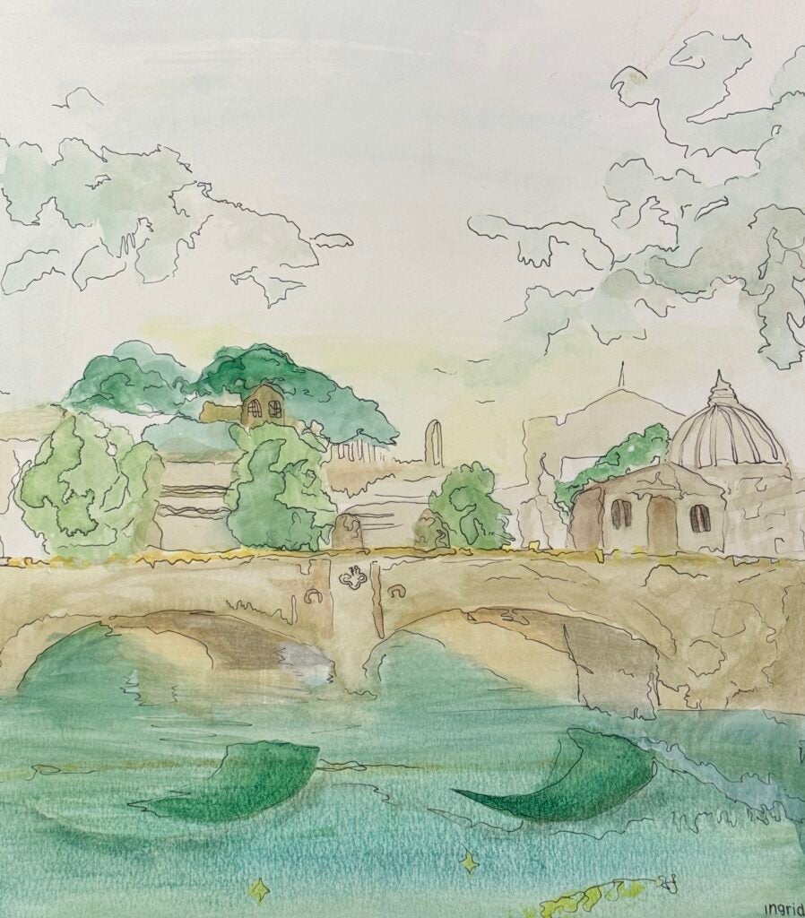 Ingrid Nordtvedt, 8th Grade, "A Day in Rome", Painting