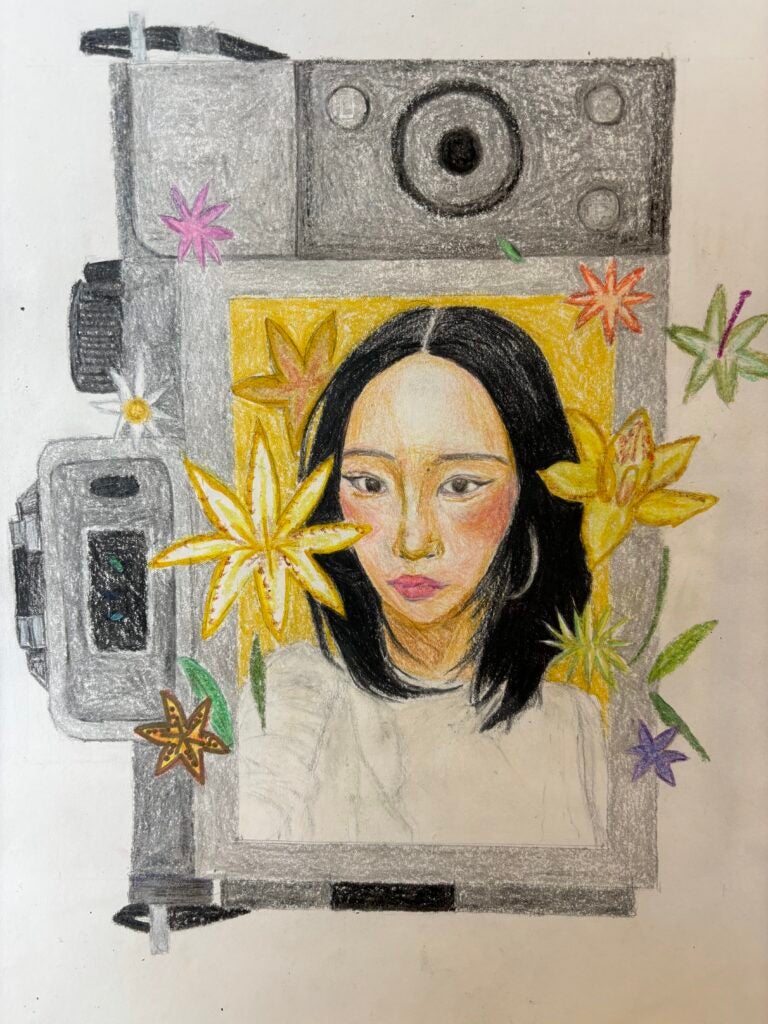 Yanna Tam, 11th Grade, "Self Portrait"
