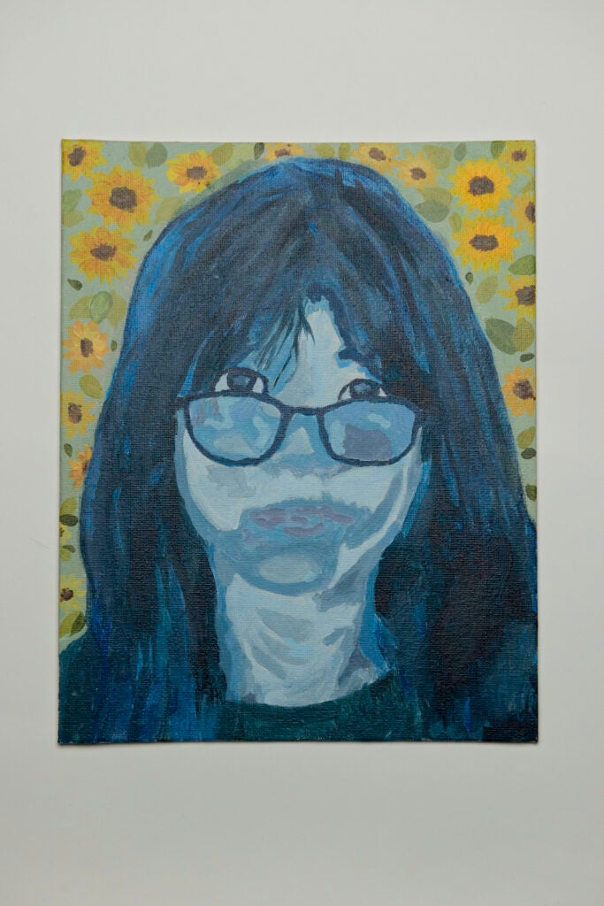 Anna Li, 6th Grade, "Self-Potrait", Painting