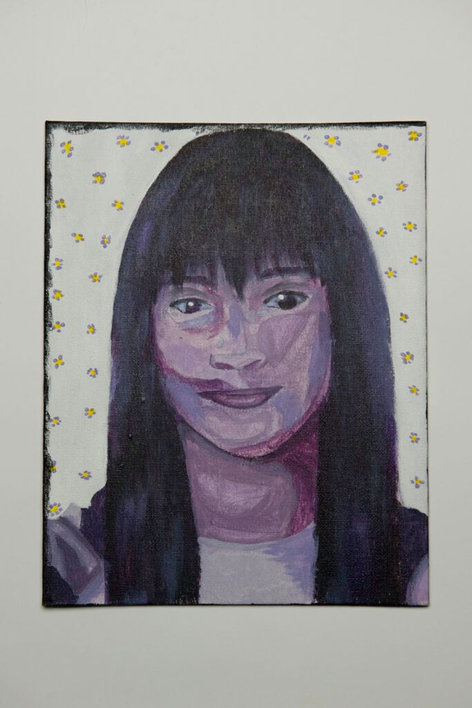 Zoe Conant, 8th Grade, "Self-Portrait", Painting