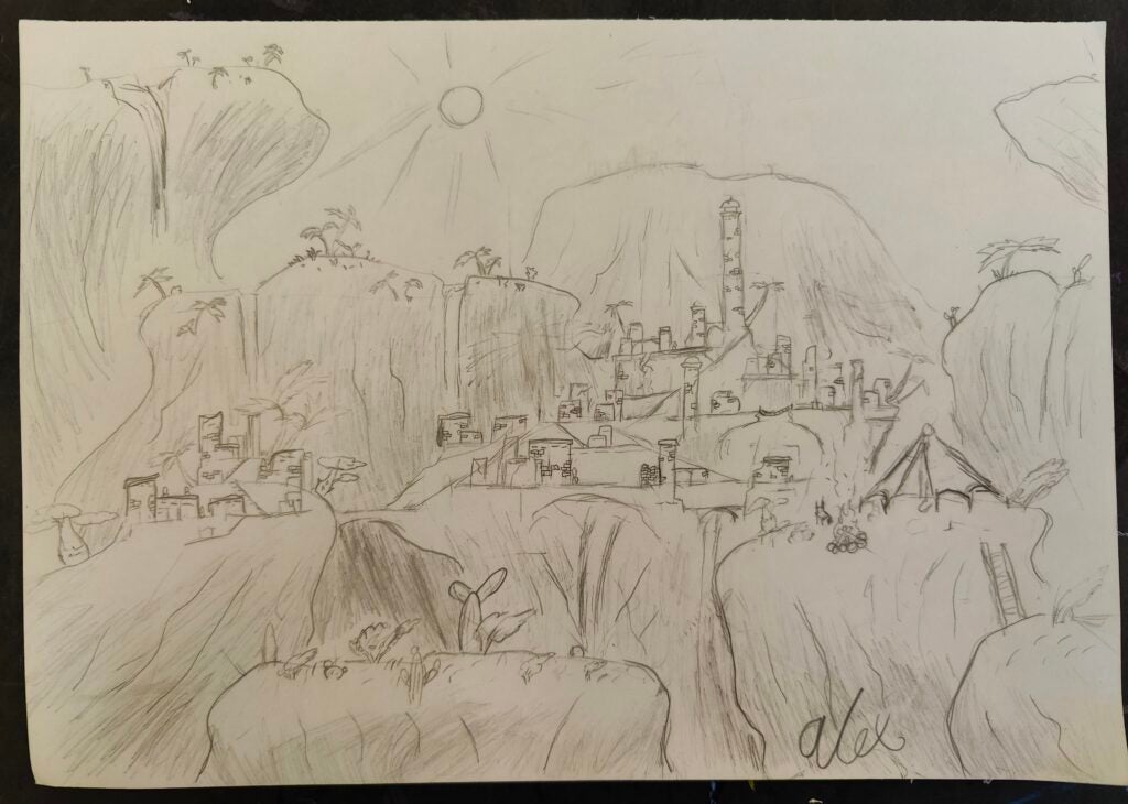 Alex Lynch, 6th Grade, "Untitled", Drawing