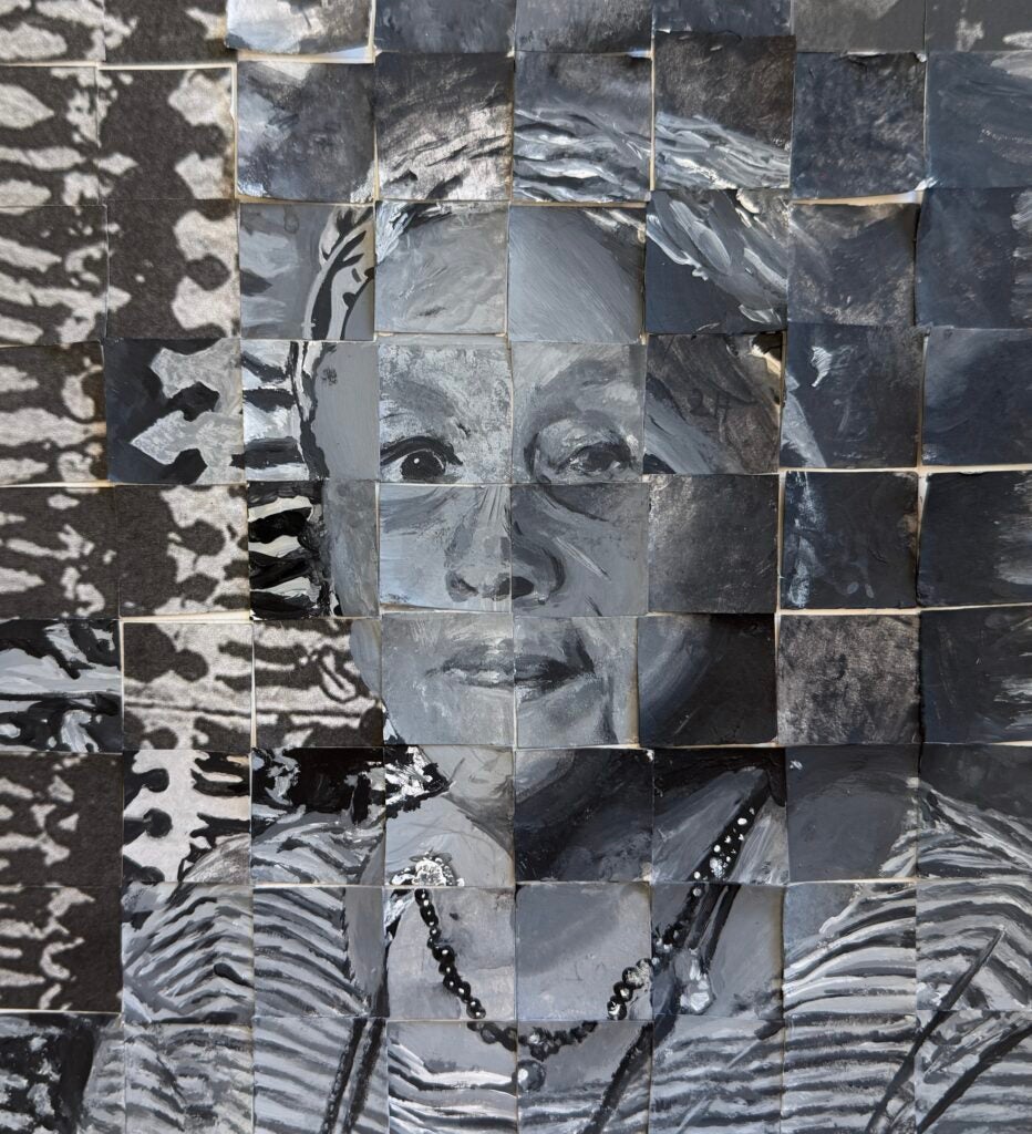 Story Curran, Flora Dickman, Nina Gonzalez, 8th Grade, "Betye Saar", Painting