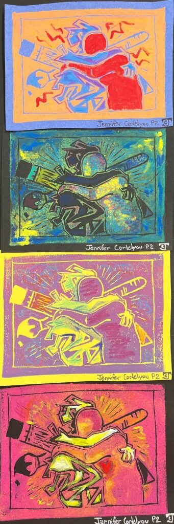 Jennifer Cortelyou, 10th Grade, "The Embrace of Art"