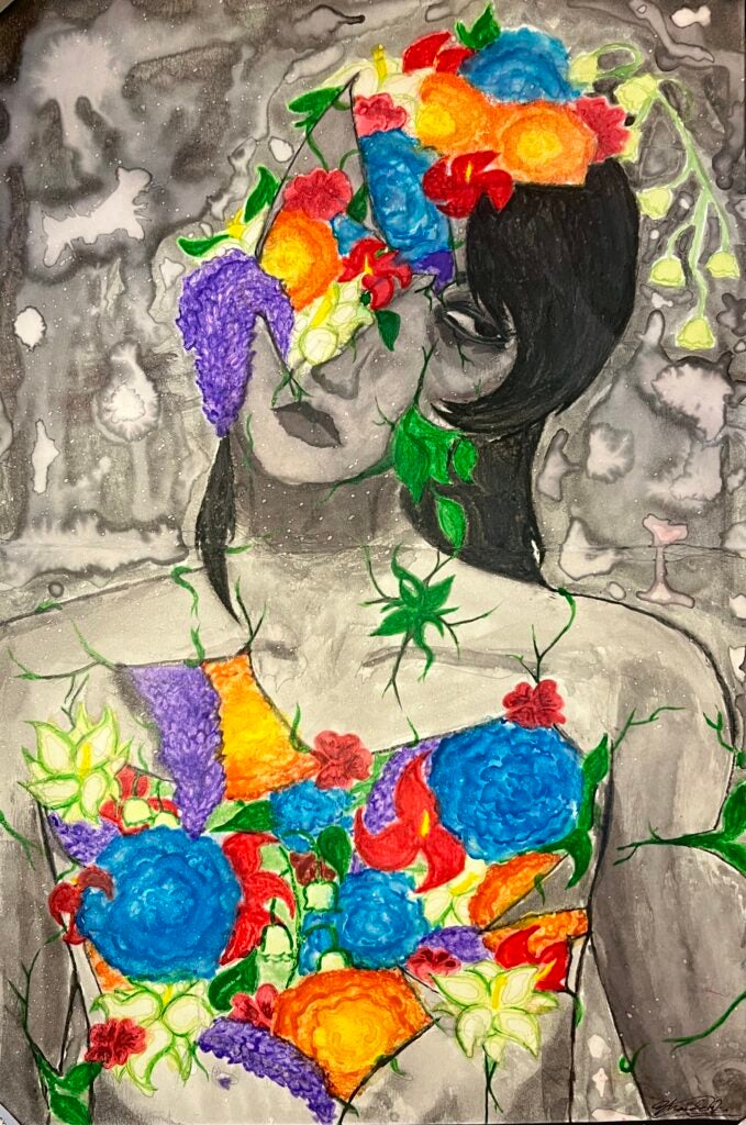 Shanda Do, 10th Grade, "Self-Portrait"