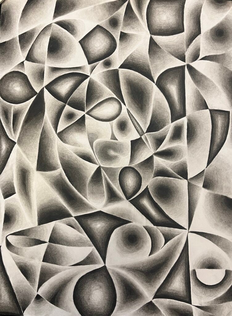 Dahlia Kristjansson, 12th Grade, "Untitled Abstract"