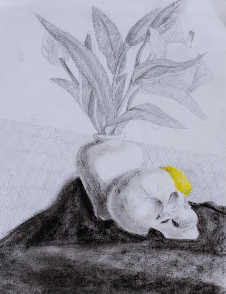 Mia Rothgeb, 8th Grade, "Still Life", Mixed Media