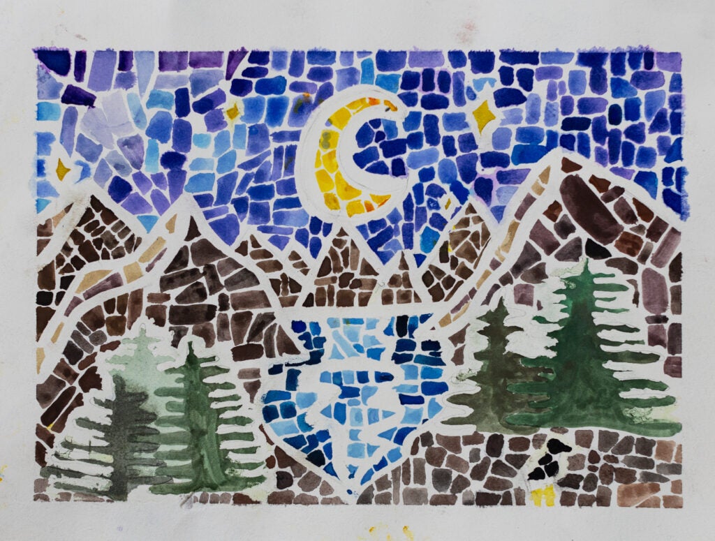 Penelope Ketola, 8th Grade, "Mosaic, Untitled", Painting