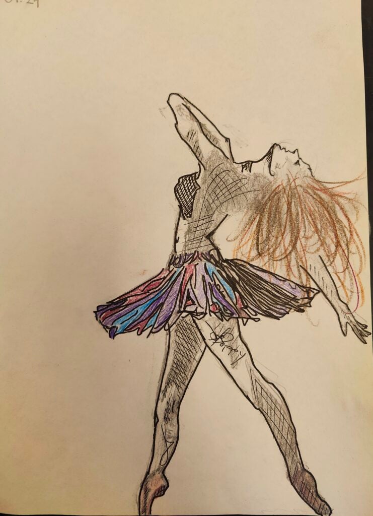 Poppy Suh, 8th Grade, "Untitled", Drawing