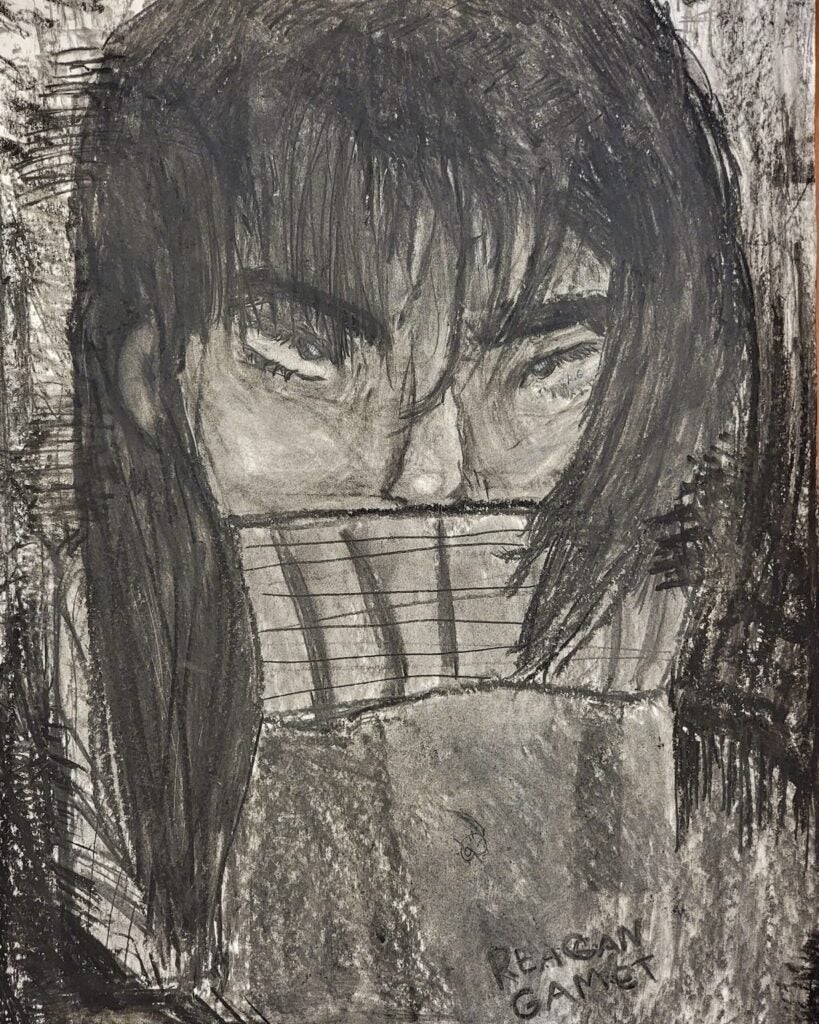 Reagan Gamet, 6th Grade, "Emotional Blizzard", Drawing