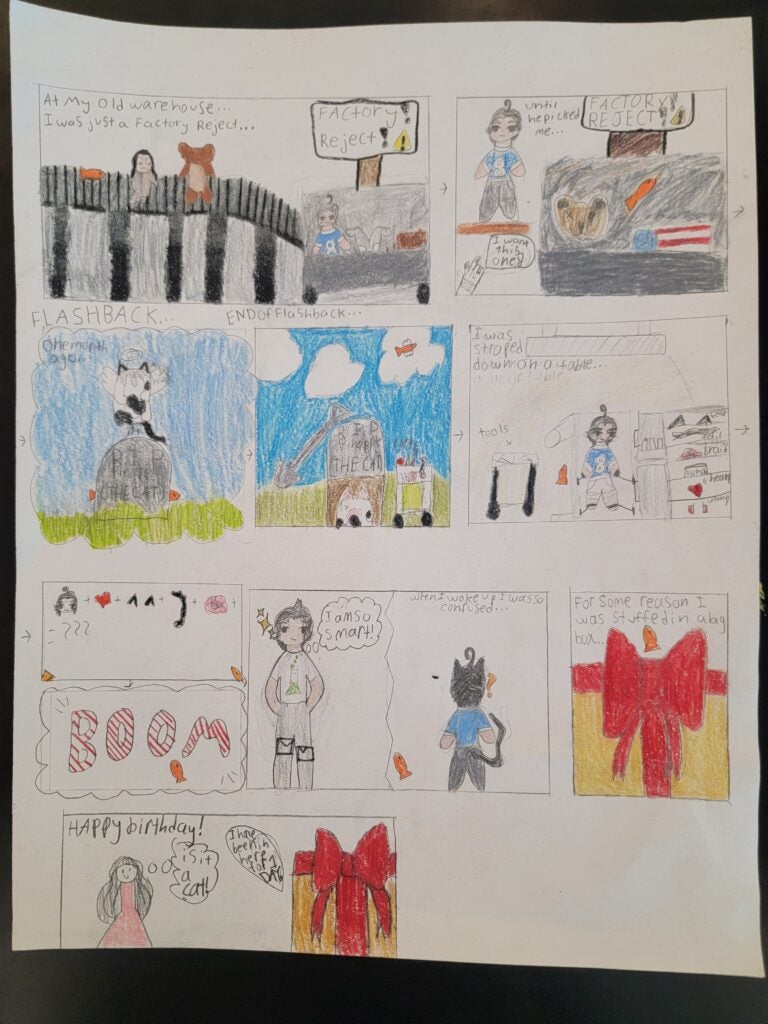 Victoria La, 6th Grade, "The Special Gift", Drawing