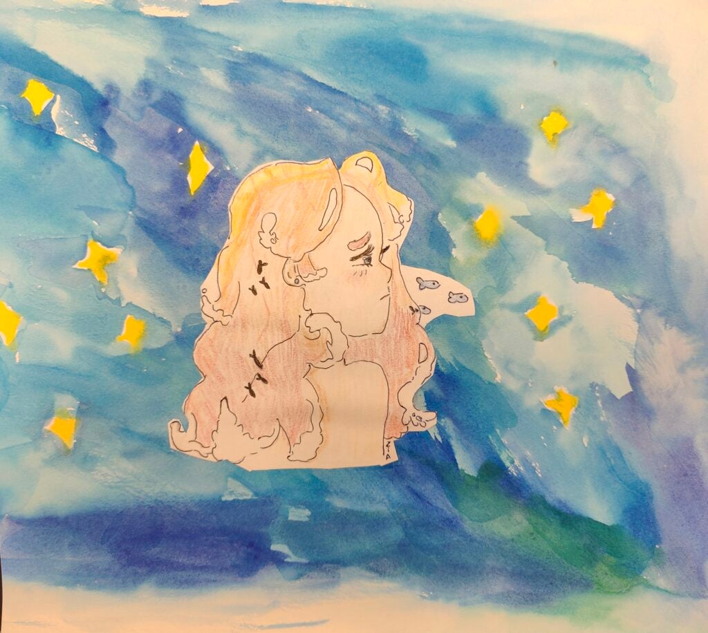 Zia Vallandingham , 8th Grade, "Untitled", Mixed Media