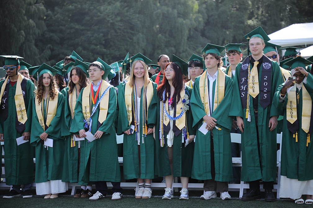 Franklin graduates hugging