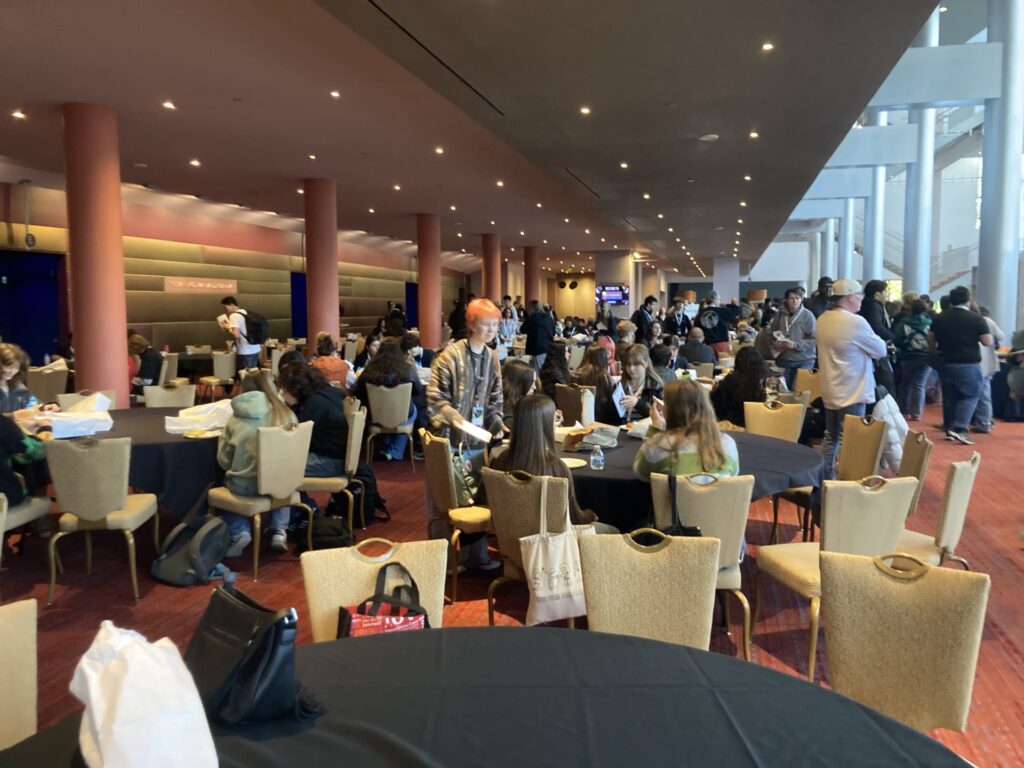 group of students in conference all