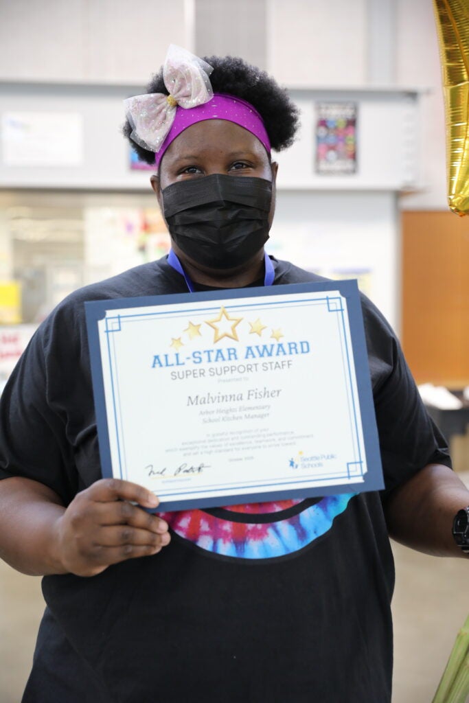 Malvinna Fisher, Kitchen Manager – Arbor Heights Elementary 