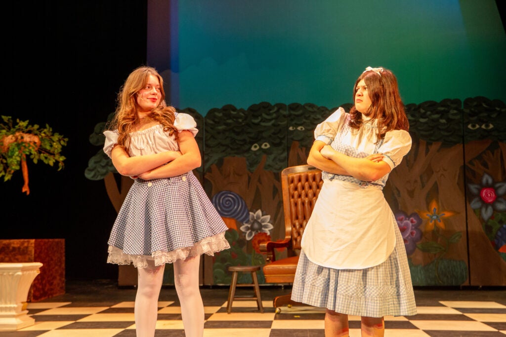 students in costume for alice in wonderland