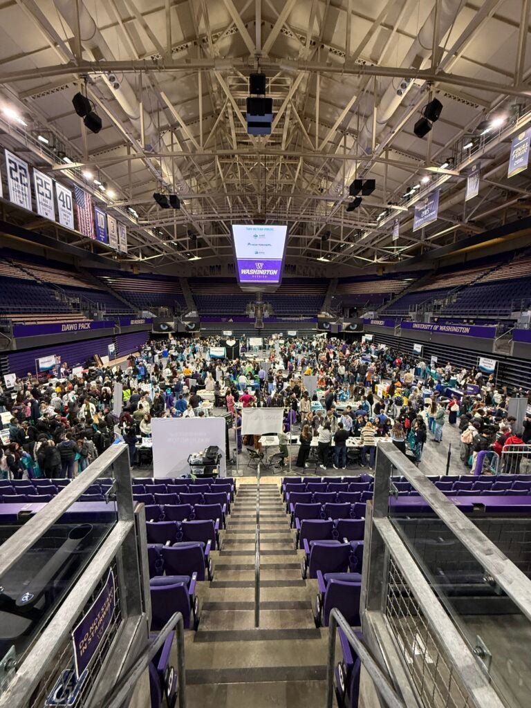 University of Washington gathering for Sound Careers in Health Fair