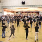 John Stanford International School Breakdancing Audience