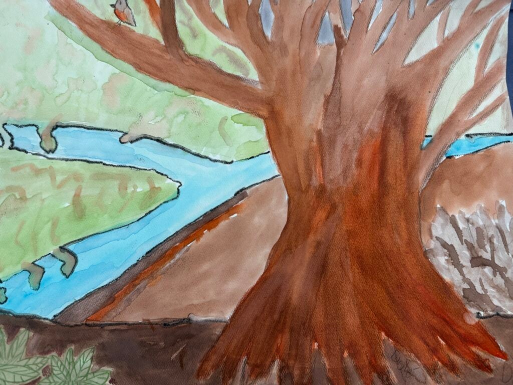 Dulé Anderson, 7th Grade, "View of the Lower Lolipop", Painting