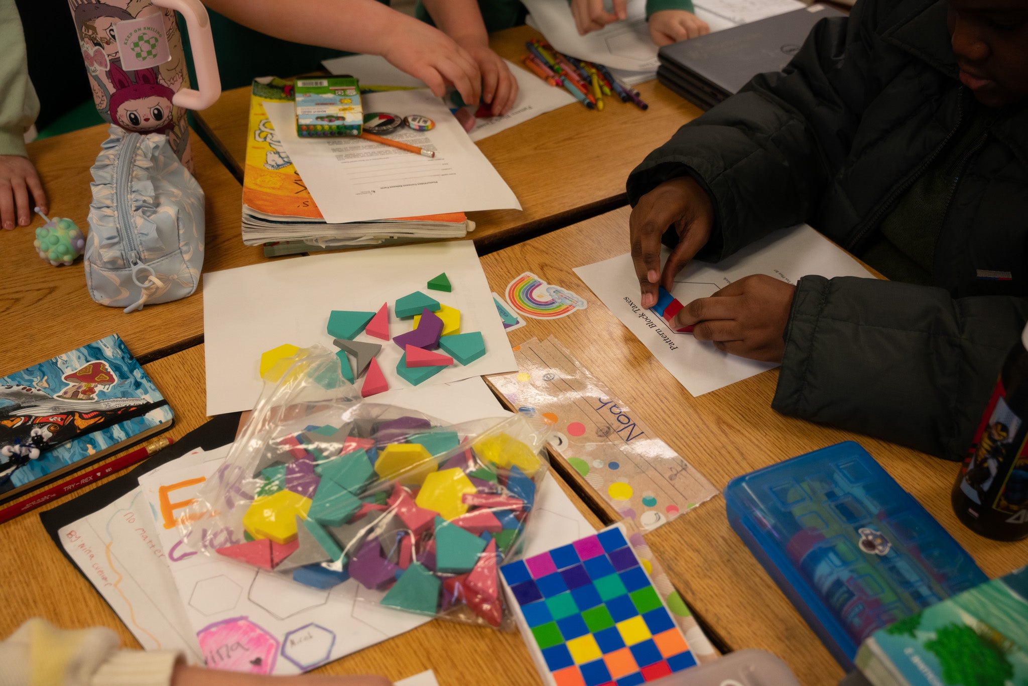 Hawthorne students working together