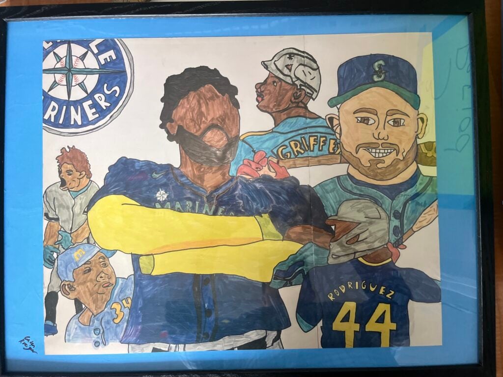 Caden Kreiger, 6th Grade, "Mariners Drawing", Drawing