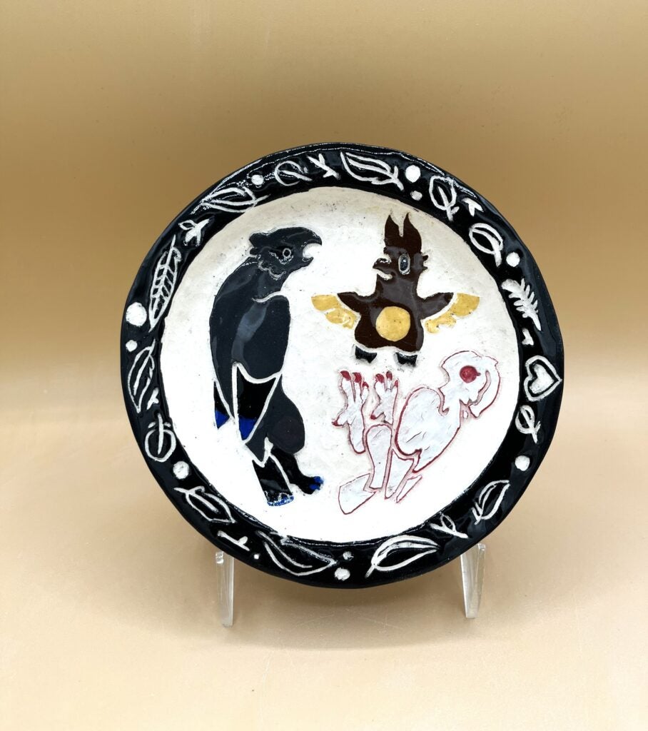 Luna Churchill, 9th Grade, "Sgraffito Plate"
