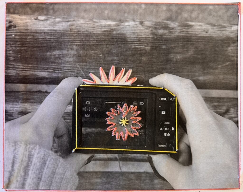 Kate Larson, 7th Grade, "Magical Camera", Mixed Media