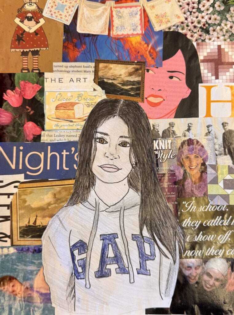 Hiatt Larson, 8th Grade, "Your View of Me", Mixed Media