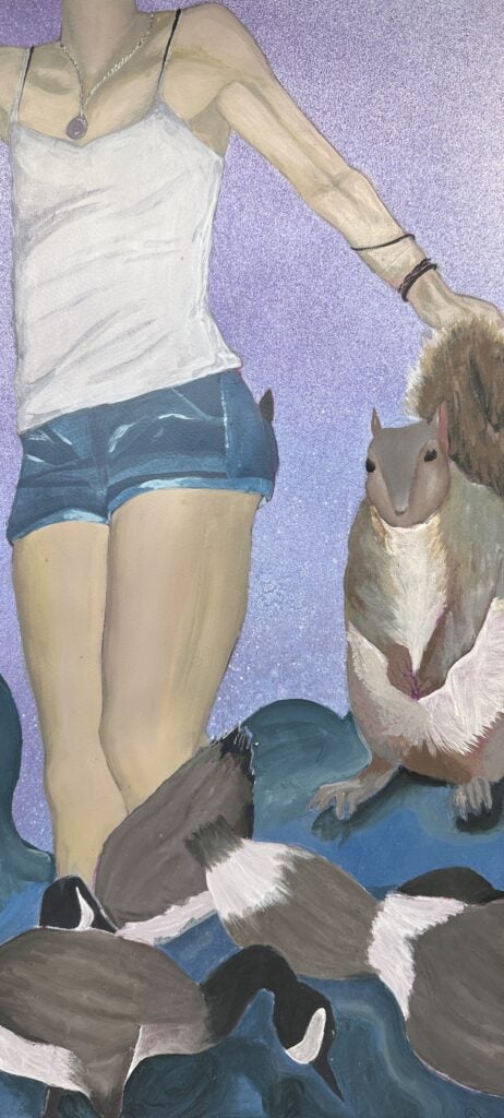 Miya McGlamery, 12th Grade, "Summer's Squirrels"