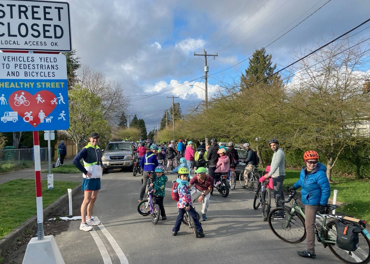 Bike Disco Street Closed