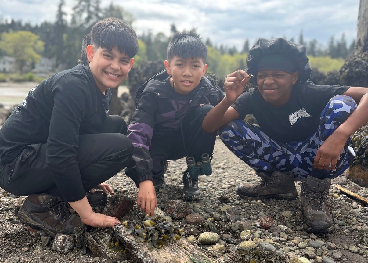 Lowell students planting
