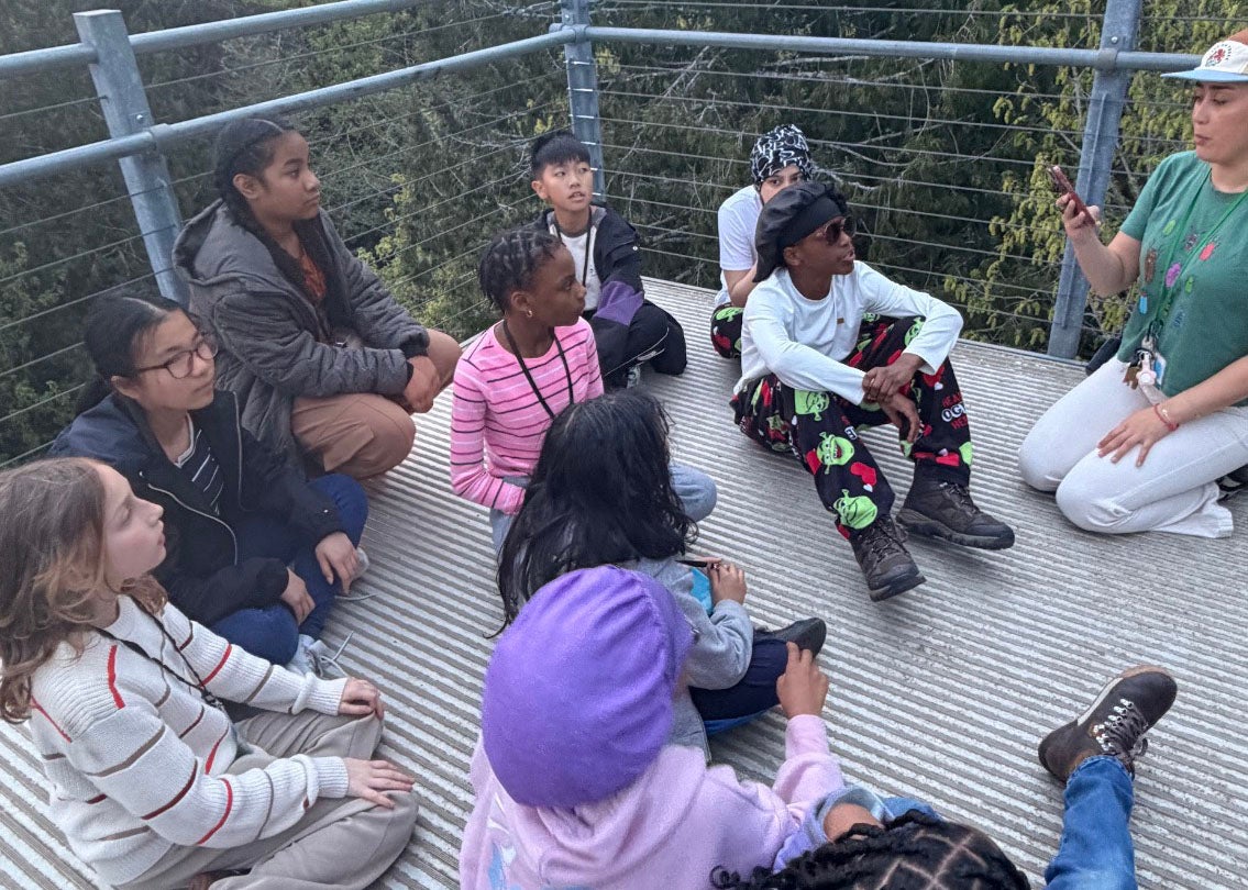 Lowell Students listening