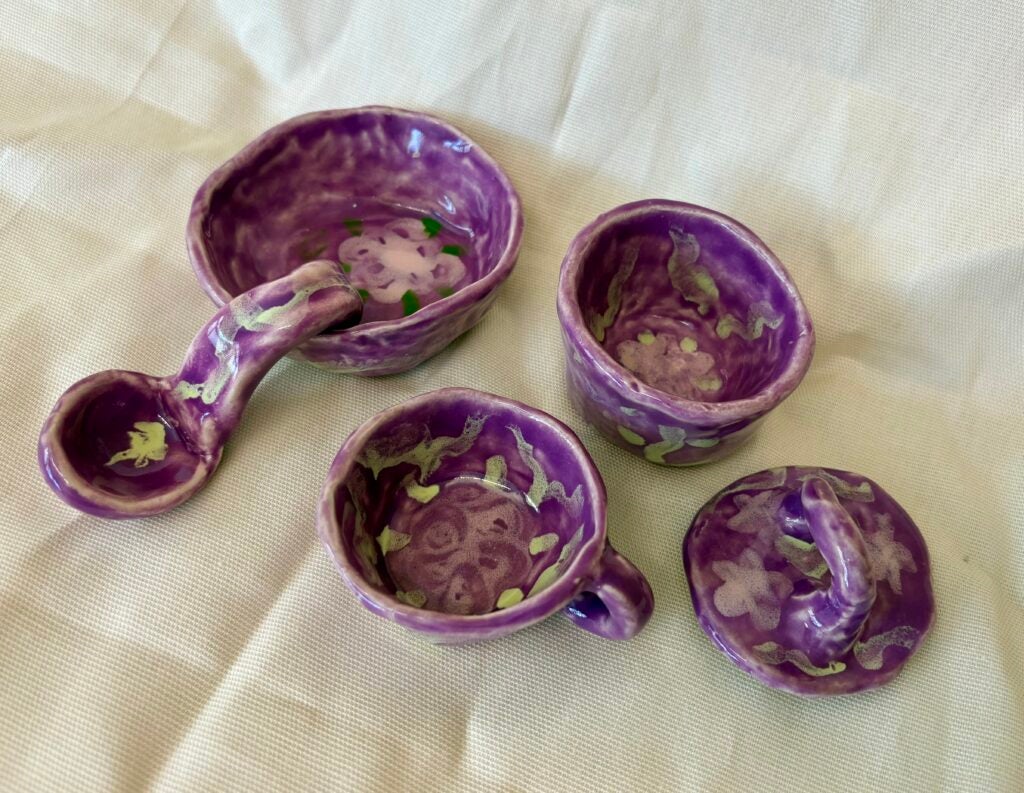 Ruqiyya Sheikh, 6th Grade, "Flowers", Ceramic