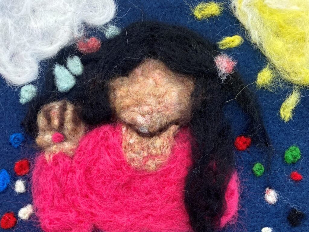 Shams Salah, 7th Grade, "Iraq and America Art", Mixed Media 