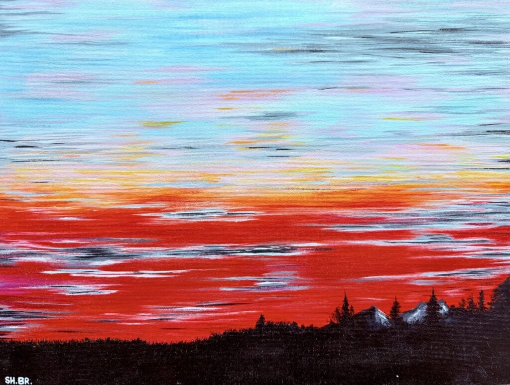 Shabnam Babur, 11th Grade, "Seattle Sunset"