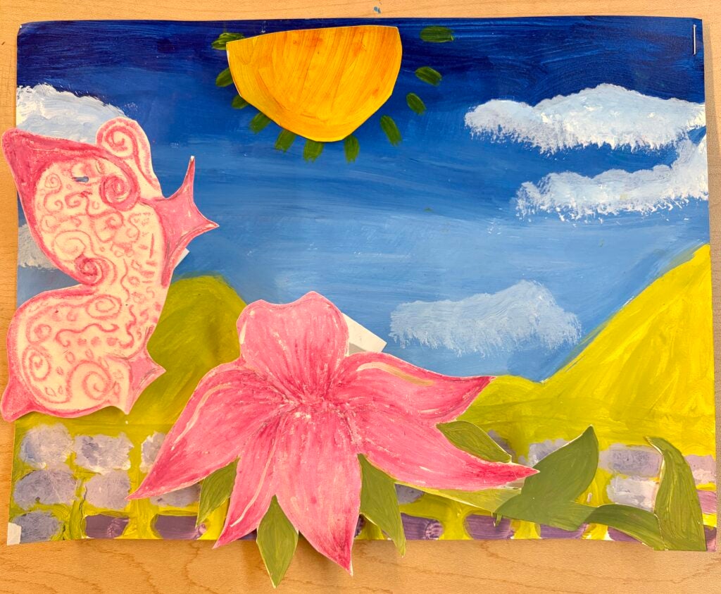 Shantelle Wachira, 7th Grade, "World of Color", Mixed Media