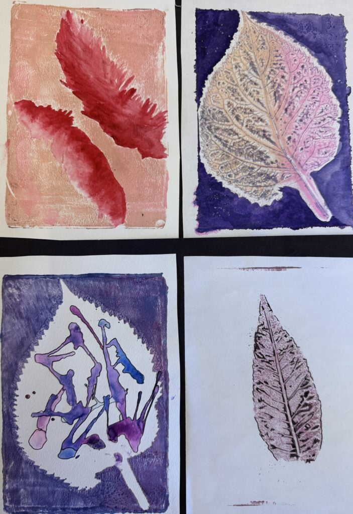 Teagan Smith, 8th Grade, "Untitled", Printmaking