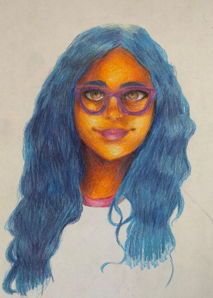 Julie Gaspar, 7th Grade, "Untitled", Drawing