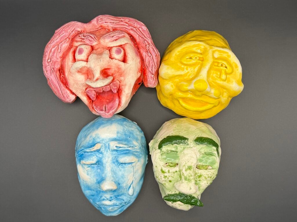 Simon Fear, Cole Panthen, Oscar Rees, Josephine Puccinelli, 8th Grade, "How Are You Feeling?", Ceramic