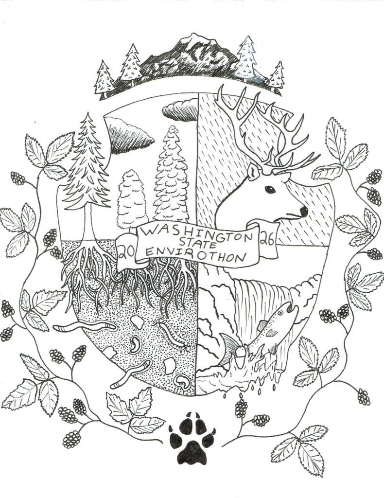 T-shirt design for environthon created by SPS student