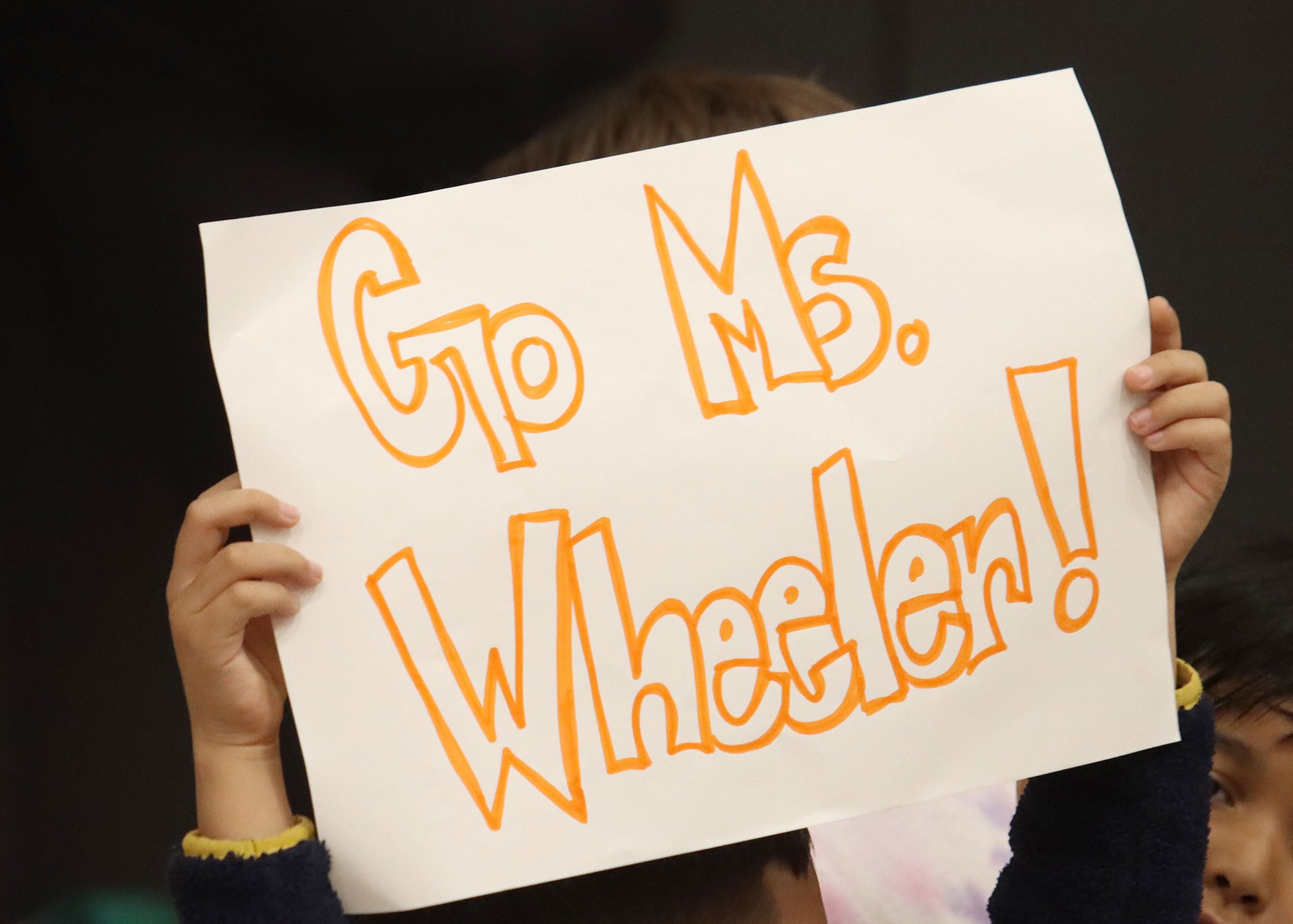 Foster Awards Carrie Wheeler Sign "Go Ms. Wheeler!"