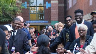 students being welcome to school