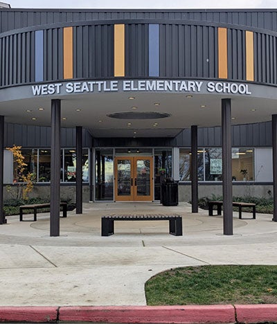 West Seattle Elementary Entrance